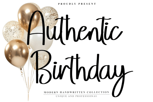 Authentic Birthday Font