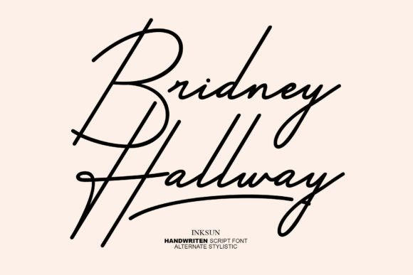 Bridney Hallway: Expressive Handwritten Font