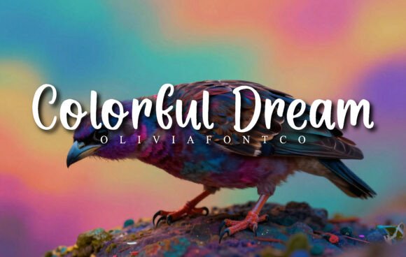 Colorful Dream: A Vibrant Display Font for Joyful Design