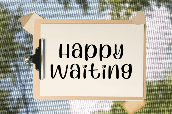 Happy Waiting: A Graceful Handwritten Script That Delivers Clarity and Charm