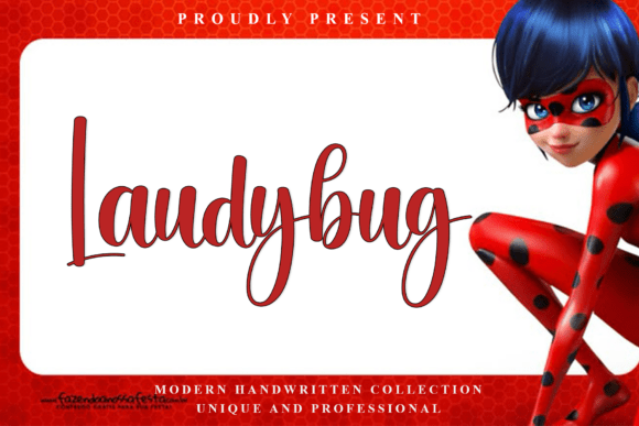 Laudybug: Crisp Handwritten Elegance, Refined