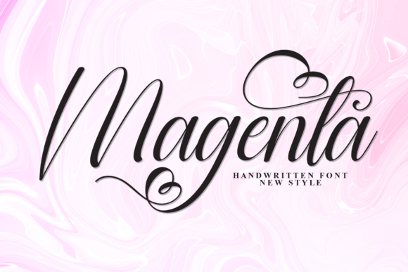 Magenta: A Handwritten Script Designed for Luxury Expression