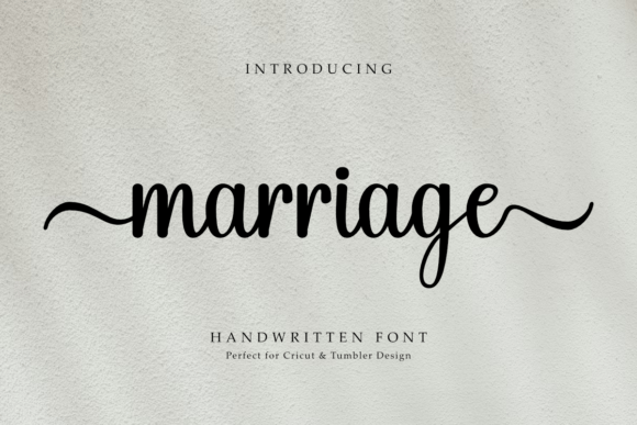 Marriage Font