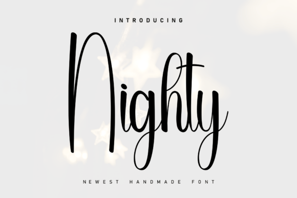 Nighty: A Handwritten Font with Organic Warmth and Purposeful Simplicity