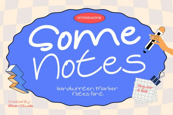 Some Notes: A Handwritten Marker Font That Fits Real Workflows