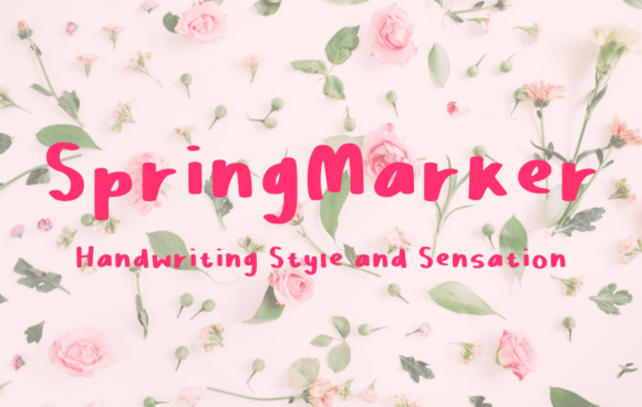 Springmarker: Handwritten Charm, Digitally Refined