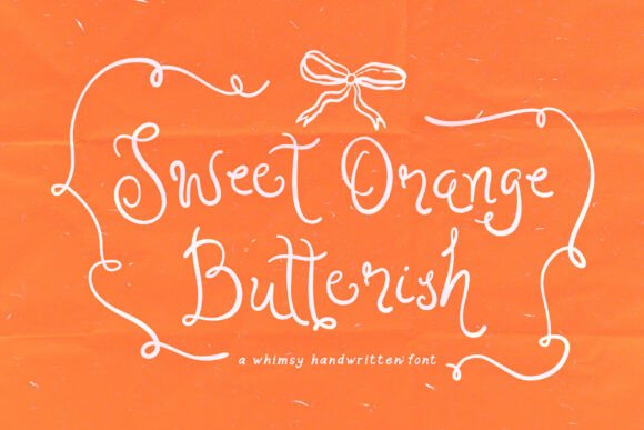 Sweet Orange: A Whimsical Handwritten Font