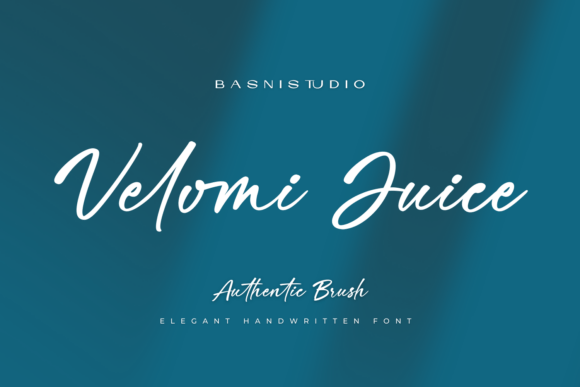 Velomi Juice: Elegant Handwritten Energy