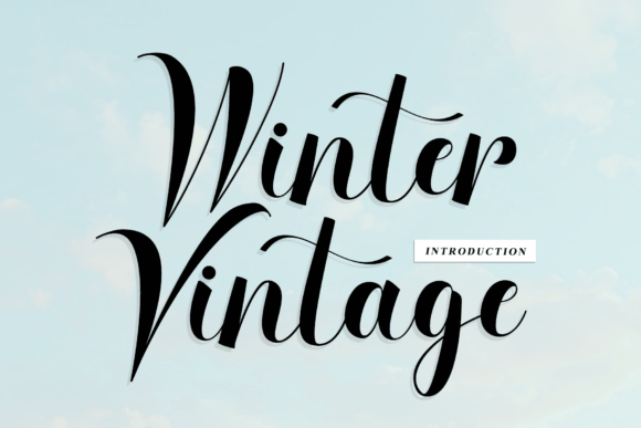 Winter Vintage: A Handwritten Font That Adds Soul—Not Just Style